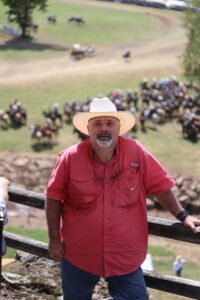 Brian Bell at the National Chuck Wagon Races.