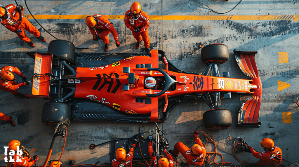 pit crew of a race team