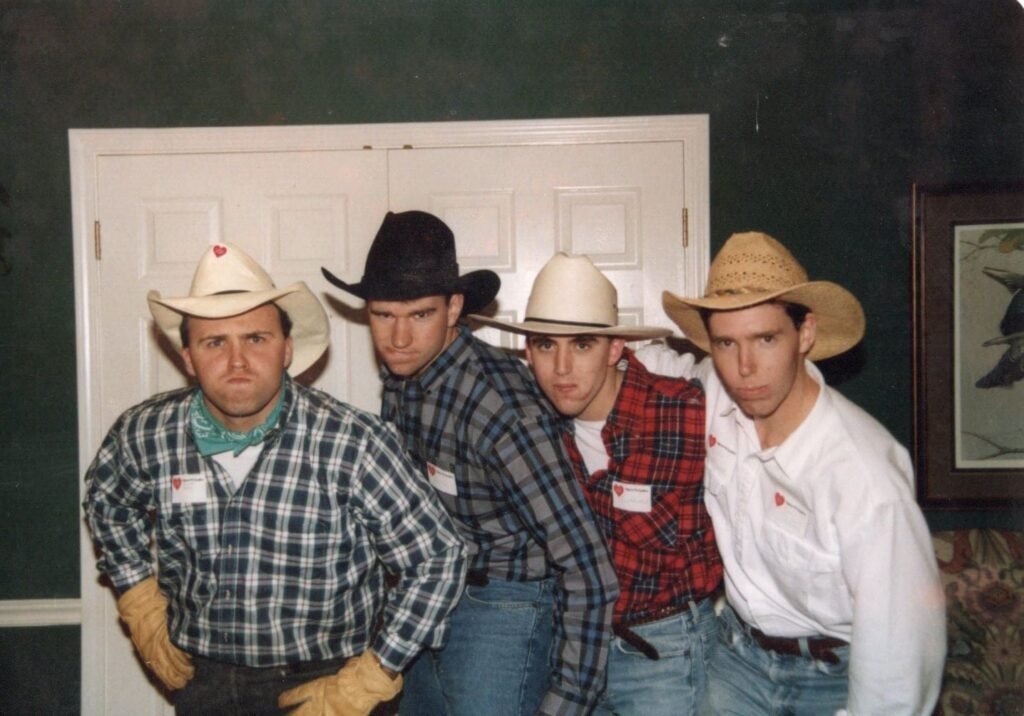 My friends in a cowboy hats